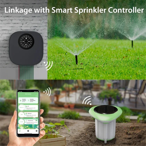 Tuya Smart Soil Sensor Solar Power Temperature Moisture Soil 1