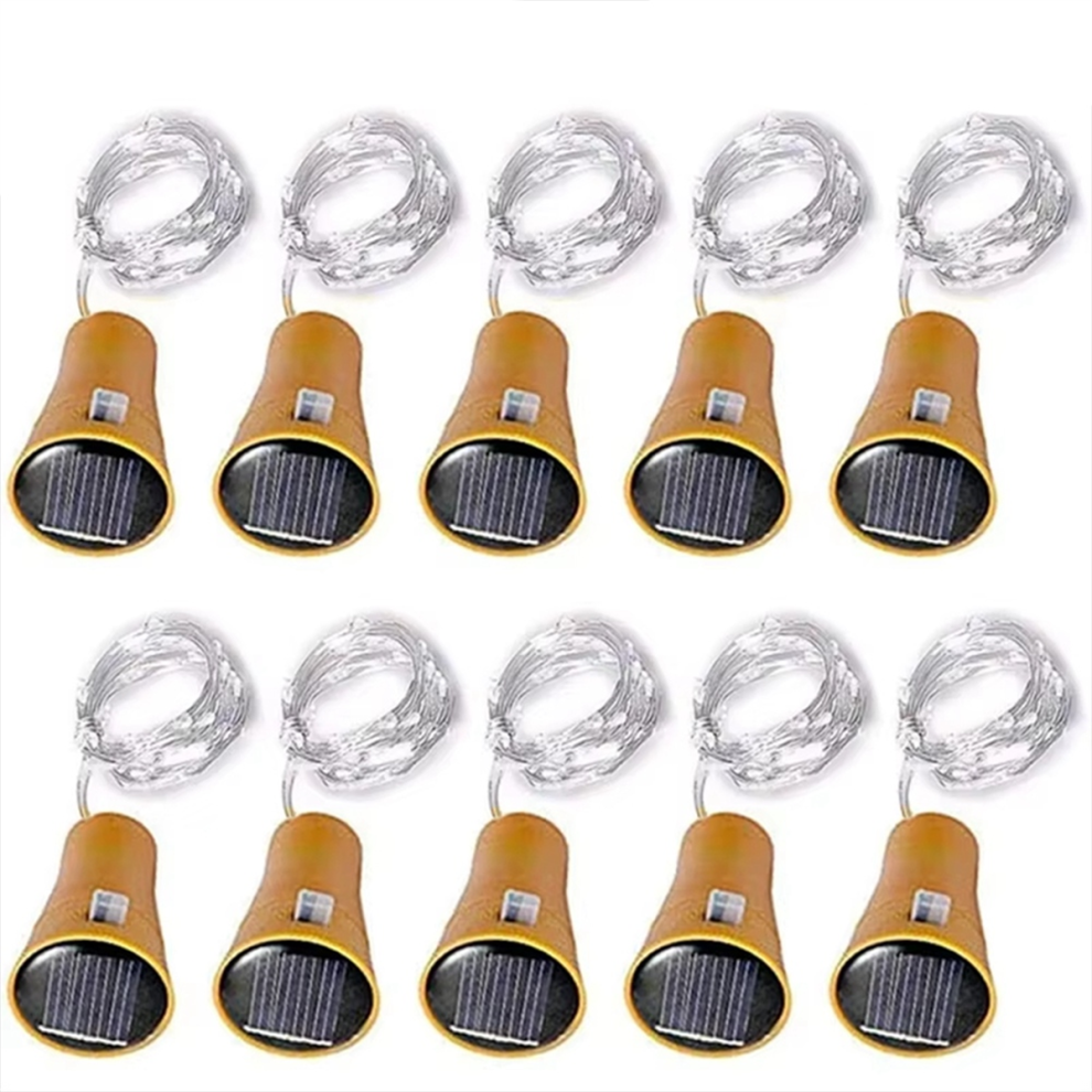 10Pcs Solar Wine Bottle String 10Led Solar Fairy S Cork C Light 4713049685980