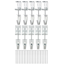 10 Pcs Adjustable Picture Hangers J Hooks Mirror Hanging Kit