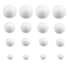 240 Pcs Large Polystyrene Balls Paintable Foam Child