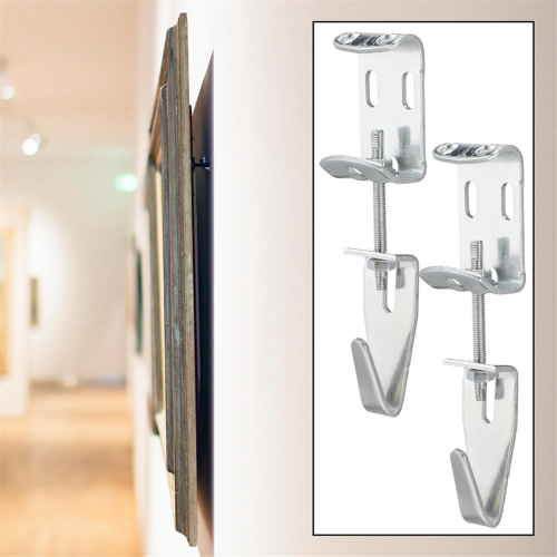10 Pcs Adjustable Picture Hangers J Hooks Mirror Hanging Kit 2