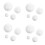 240 Pcs Large Polystyrene Balls Paintable Foam Child 3