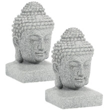 Set Of 2 Figurine Ornament Statue Decor Aquarium Resin Decoration