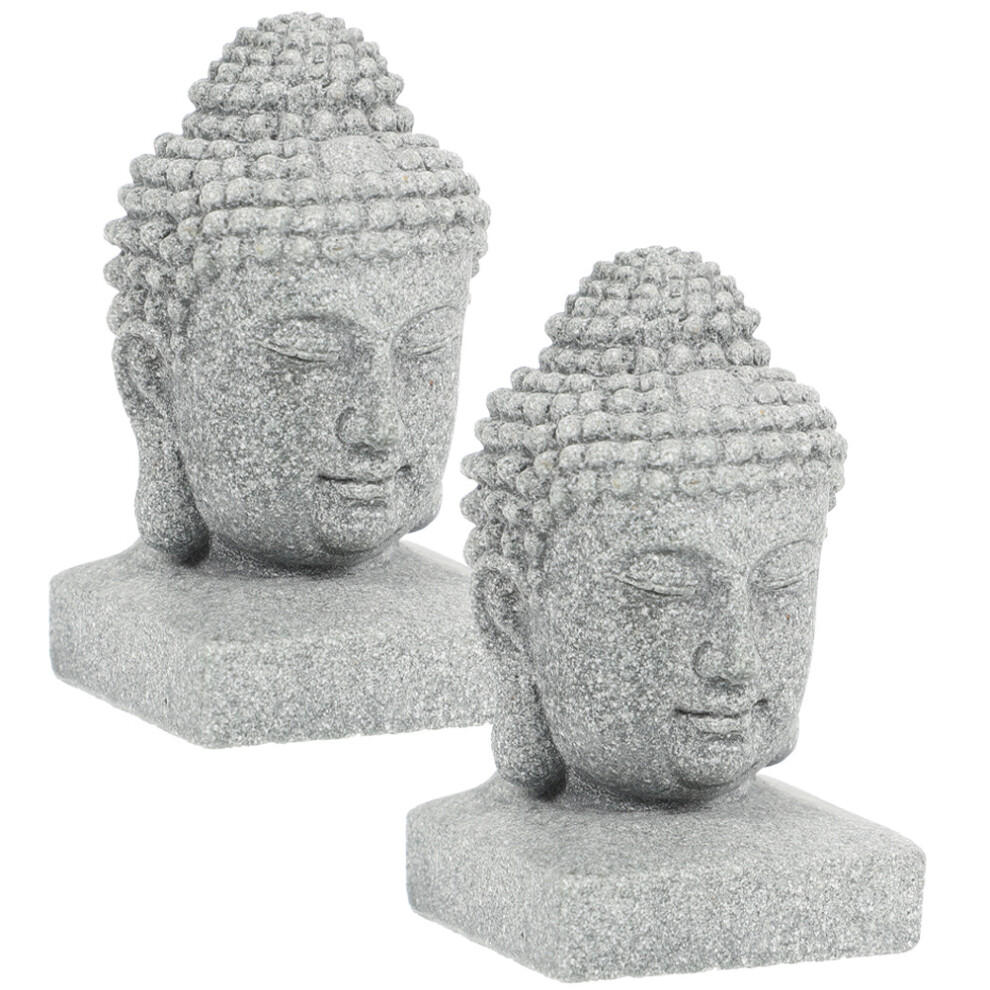 Ohphcall Set Of 2 Figurine Ornament Statue Decor Aquarium Resin Decoration