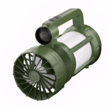 Solar Outdoor Camping Lantern with Cooling Fan LED Flashlight