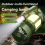 Solar Outdoor Camping Lantern with Cooling Fan LED Flashlight 3