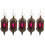 5pcs Metal Hanging Candle Holder Moroccan Tea Light Stand 11