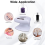Nageldroger voor gewone nagellak, 300W nageldroogventilator wit (EU) 3