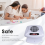 Nageldroger voor gewone nagellak, 300W nageldroogventilator wit (EU) 4