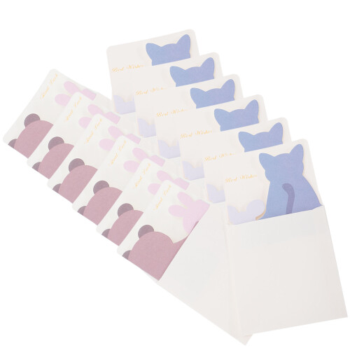 Raindrops  12 Pcs Wedding Greeting Cards Birthday Notes Baby 2
