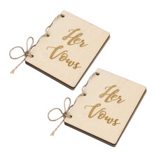 2 Pcs Weding Guest Book Wedding Vows Scrapbook Engagement Presents