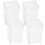 4Pcs White Acrylic Candy Containers Cookie Wrapping and Storage Boxes 8