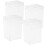 4Pcs White Acrylic Candy Containers Cookie Wrapping and Storage Boxes 4