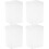 4Pcs White Acrylic Candy Containers Cookie Wrapping and Storage Boxes 6