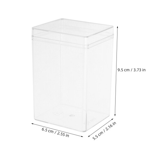 4Pcs White Acrylic Candy Containers Cookie Wrapping and Storage Boxes 2
