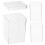 4Pcs White Acrylic Candy Containers Cookie Wrapping and Storage Boxes 9