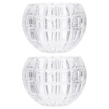 2pcs Crystal Glass Candlestick Wedding Decoration