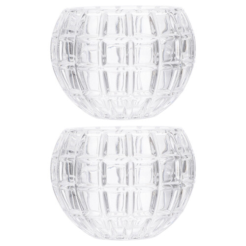 2pcs Crystal Glass Candlestick Wedding Decoration