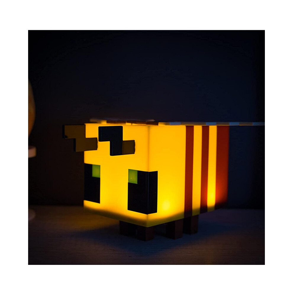 (Bee) Minecraft Night Bottle Bee Salamander Creeper Building Gift Block Lamp Light