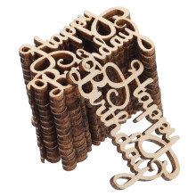 30 Pcs Wooden Birthday Party Decor Home Gathering Props