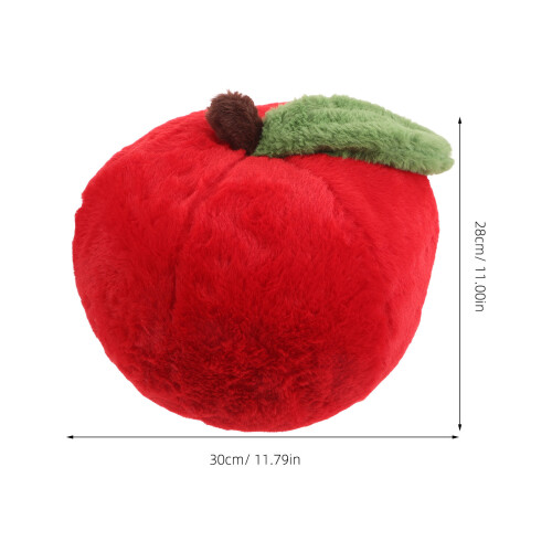 Apple Shaped Plush Throw Pillow Red Soft Decorative Pillow 1