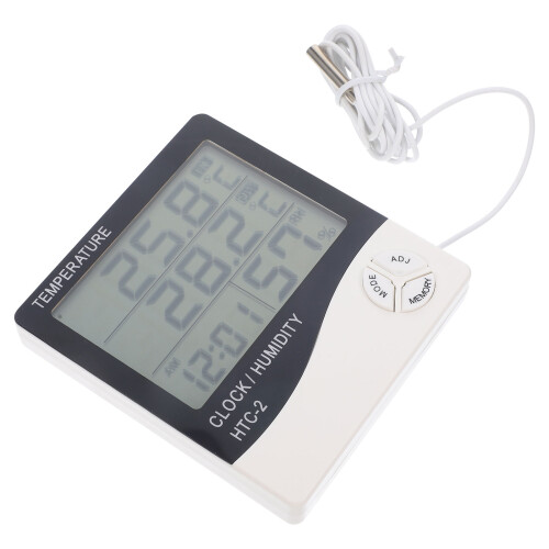 Elektronische Thermometer Aquarium Wit Plastic LCD Scherm