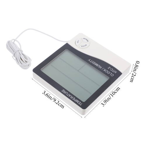 Elektronische Thermometer Aquarium Wit Plastic LCD Scherm 2
