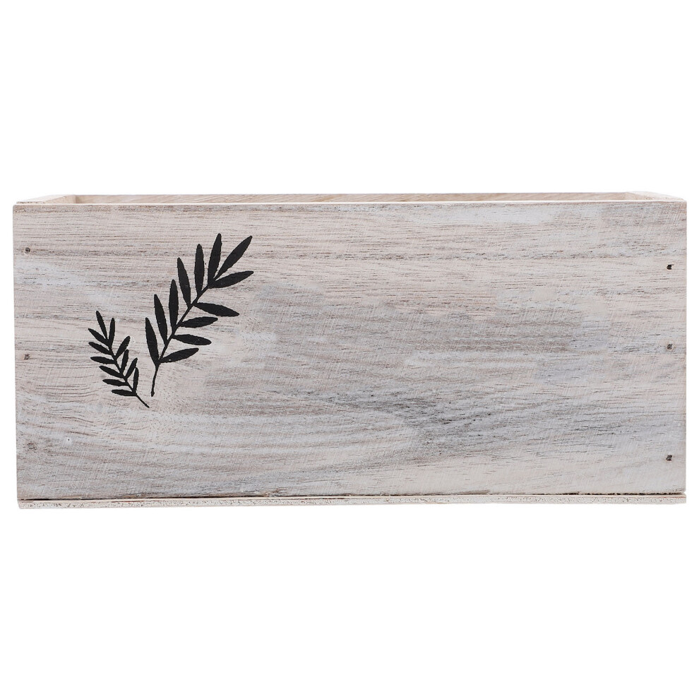 4pcs Vintage Wooden Flower Pot Wooden Box White Ornaments-image-OPC-PKC2VH8-NEW