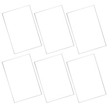 6pcs Clear Acrylic Sheets for Craft Projects and DIY Frames