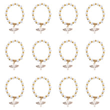 2 Pack Rosary Bracelet Child Baby Girl With Crucifix Kids Hand Chain