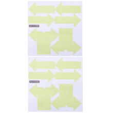 2 Sheets Arrow Stickers Adhesive Marking Arrowss Modern Wall Decals