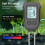 5in1 Soil Tester PH/Moisture/Temp Digital LCD Meter Heat- 5