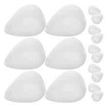 20 ongeverfde craft foam bloesemknoppen voor diy bruiloftsdecoratie