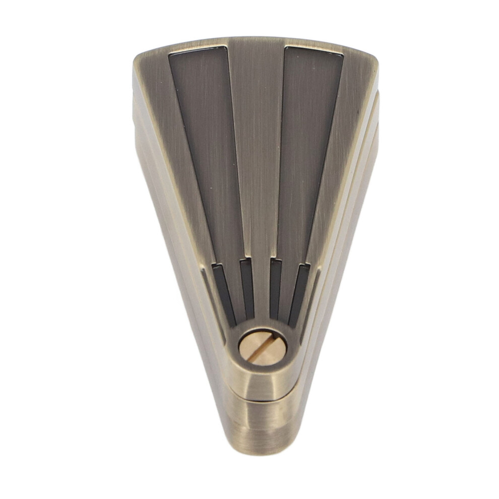 Metal Fan Shape Stress Relief Slider 5x2.8cm Portable Zinc Alloy