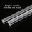 Acrylic Round Rod 2Pcs 500Mm Length Plastic Solid Bar 10-20Mm Diameter for Model Making Craft Projects 2