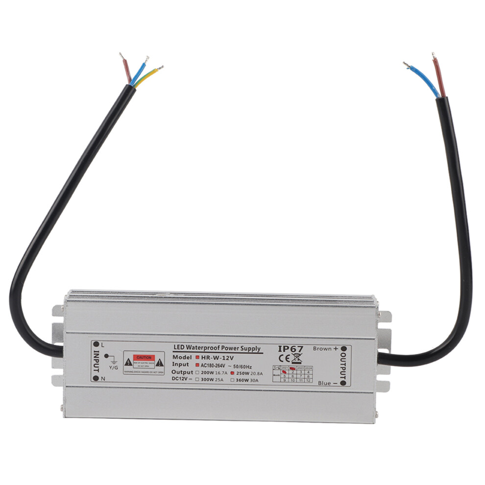 250W LED Power Supply IP67 Waterproof LED Driver