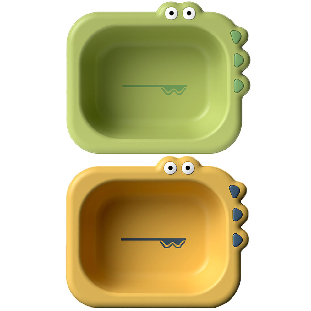2Pcs Kids Portable Washbasin Cartoon Bath Tub Iplusmile