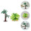 20St Plastic Mini Palmboom Voor Modelbouw En Decoratie 10