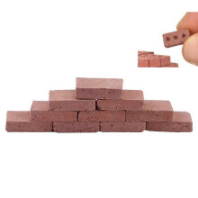 100PCS Bricks Building Role Play Toy, Size1.6*0.8*0.45cm pottery clay 1:16 Blocks