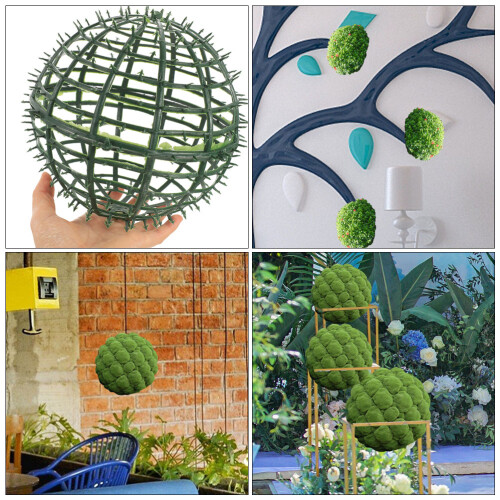 3pcs Artificial Plant Topiary Ball Support Cage Plastic Frame 2