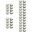 40 Pcs Floating Lotus Artificial Lily Pads Pond Decor 10