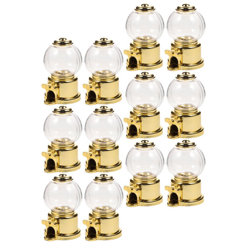 12pcs Small Candy Dispenser Plastic Gumball Machine Party Holder
