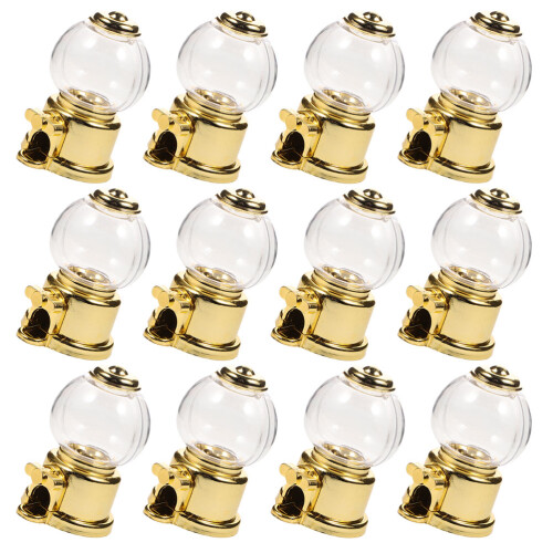12pcs Small Candy Dispenser Plastic Gumball Machine Party Holder 2