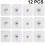 Acrylic Adhesive Hook 12pcs For Wall Decoration 3