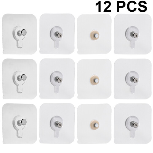Acrylic Adhesive Hook 12pcs For Wall Decoration 2