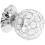 Guangmc Crystal Candle Holders For Table Centerpiece - Silver 11
