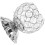Guangmc Crystal Candle Holders For Table Centerpiece - Silver 7