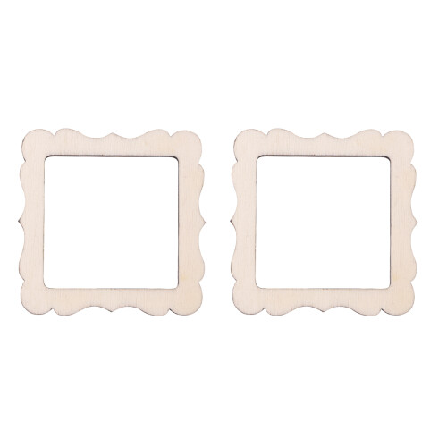 3 Count Small Craft Photo Frames Decorate Creative Handcrafts Diy 1