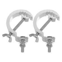 2 Light Clamps Heavy Duty Mount Truss Bracket Silver