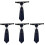 4pcs Tie Neck Boy Hand Type Accessories Polyester Men And Women 2